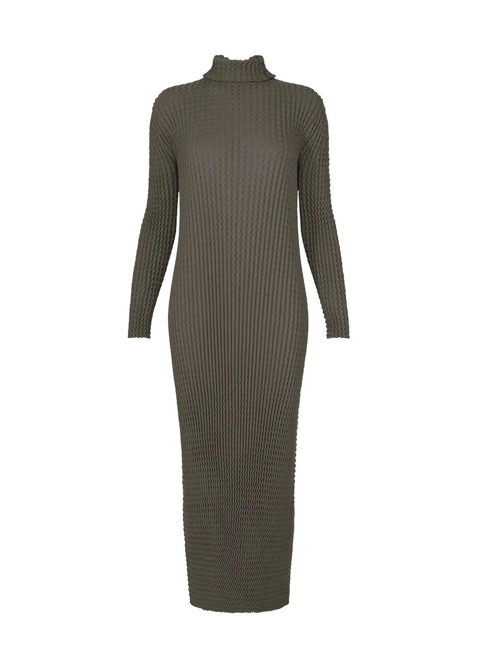 ISSEY MIYAKE SPONGY-68 šaty šedá pletené