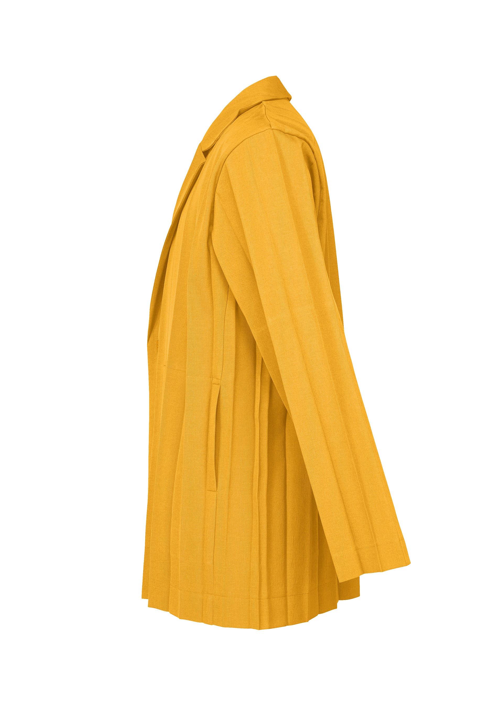 Issey Miyake Edge Ensemble pánské sako ivory plisované