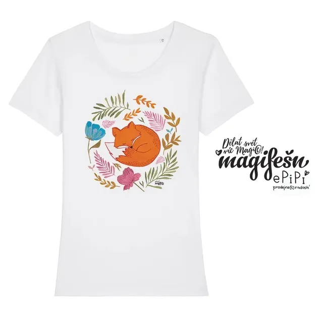 Magifešn XX Lištička tričko biobavlna veselé