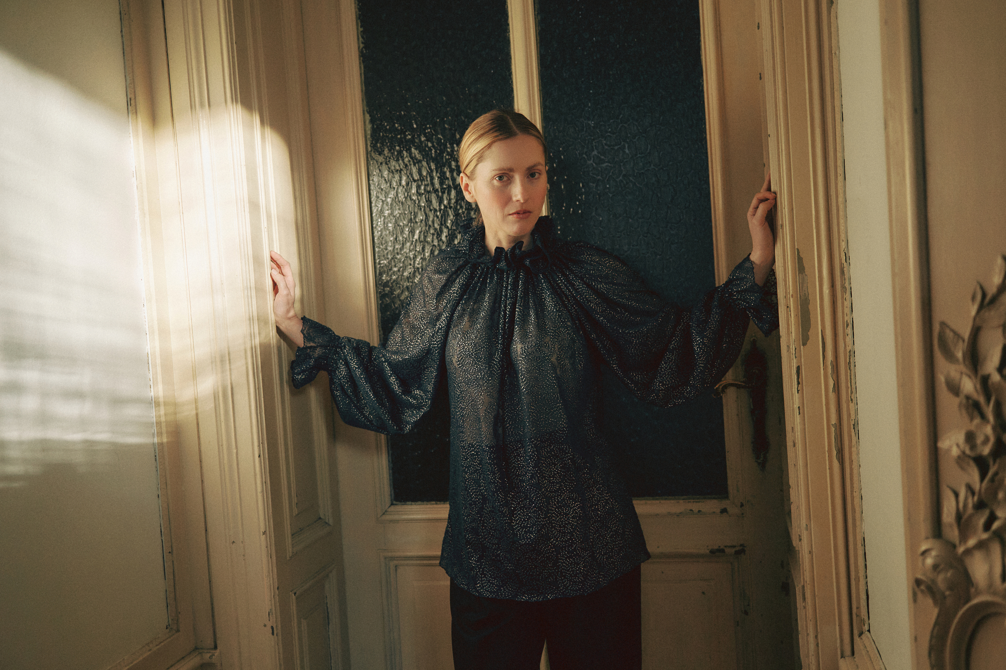 AURELIA & ZWEI FRAUEN Esther košile Dark Navy hvězdice
