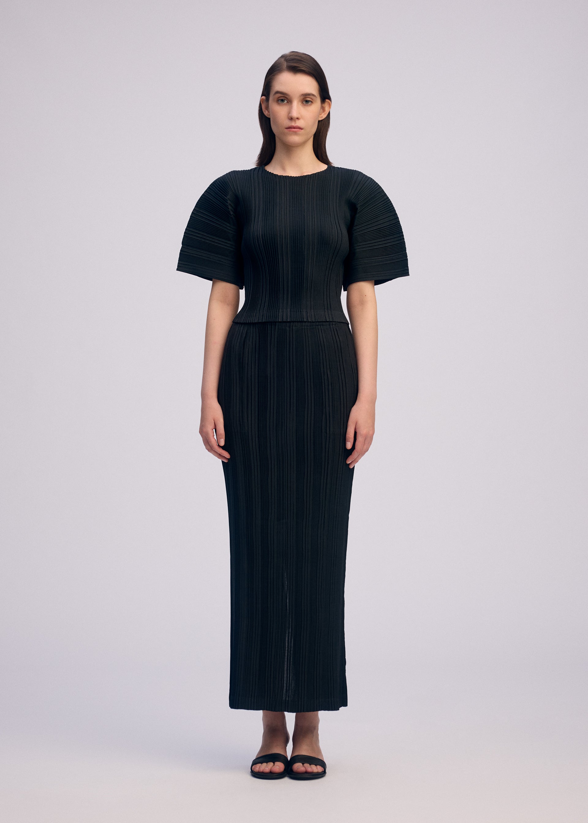 Issey Miyake Linen Like Rib Pleats tričko ivory vel. 2