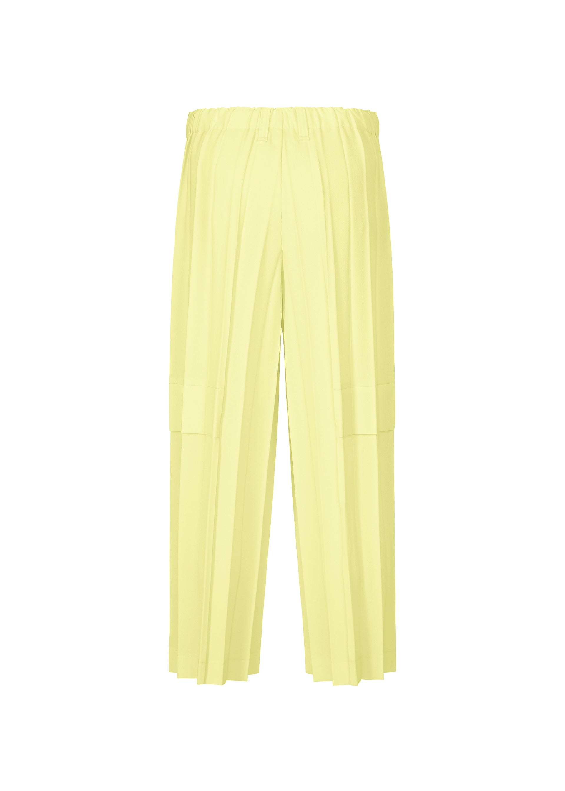 Issey Miyake Edge Ensemble kalhoty žluté vel. 2 plisé