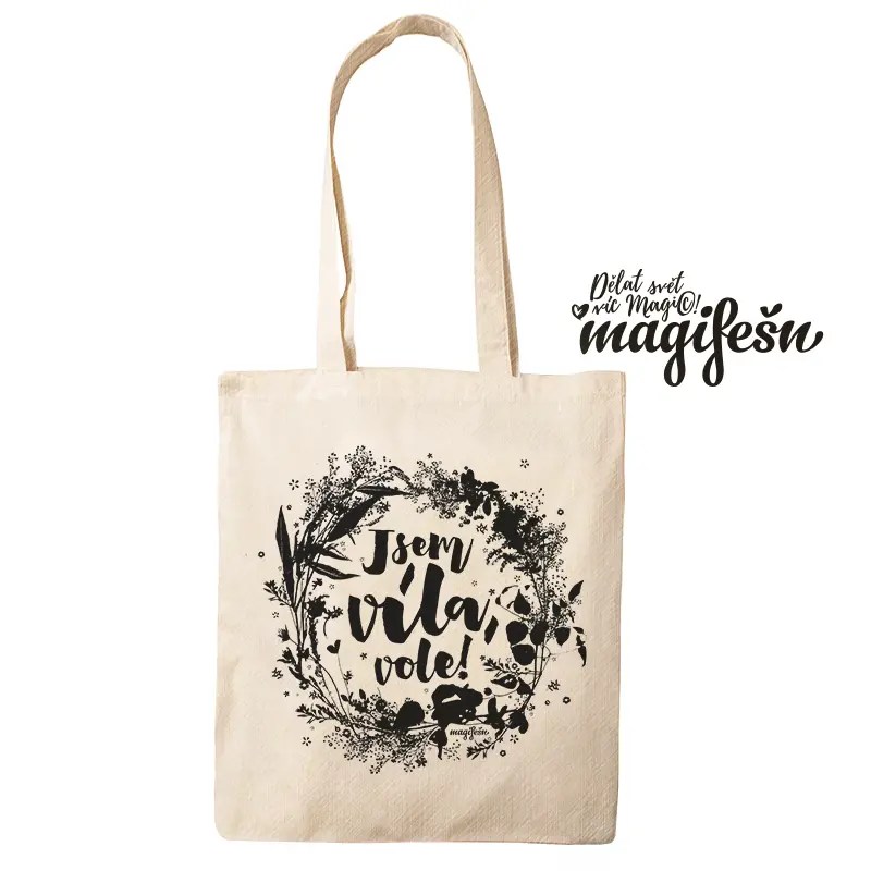 Magifešn Luční Jsem víla vole taška MEDIUM BW