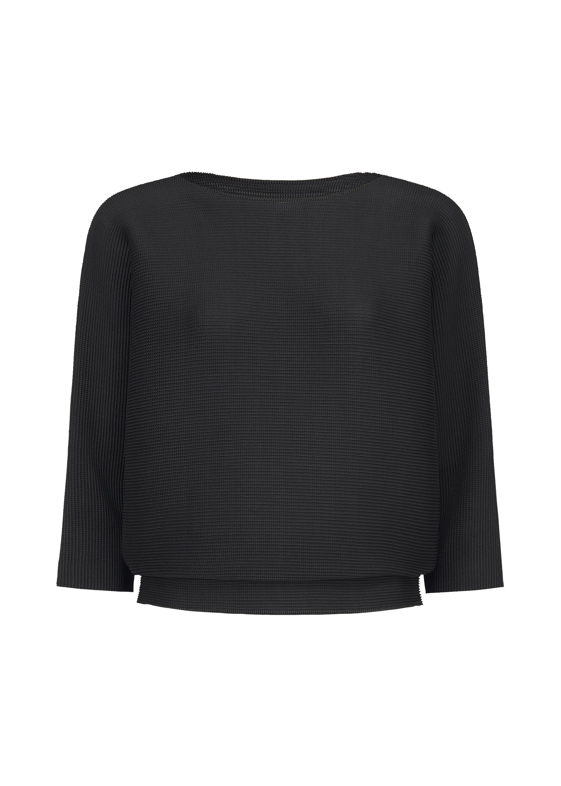 me Issey Miyake Dolman Stretch Pleats top černá 7/8