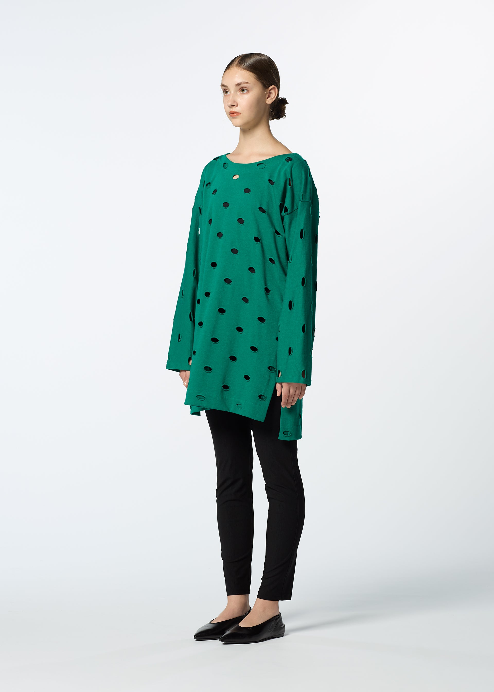 Issey Miyake HaaT Nylon Stretch Bottom kalhoty černé strečové