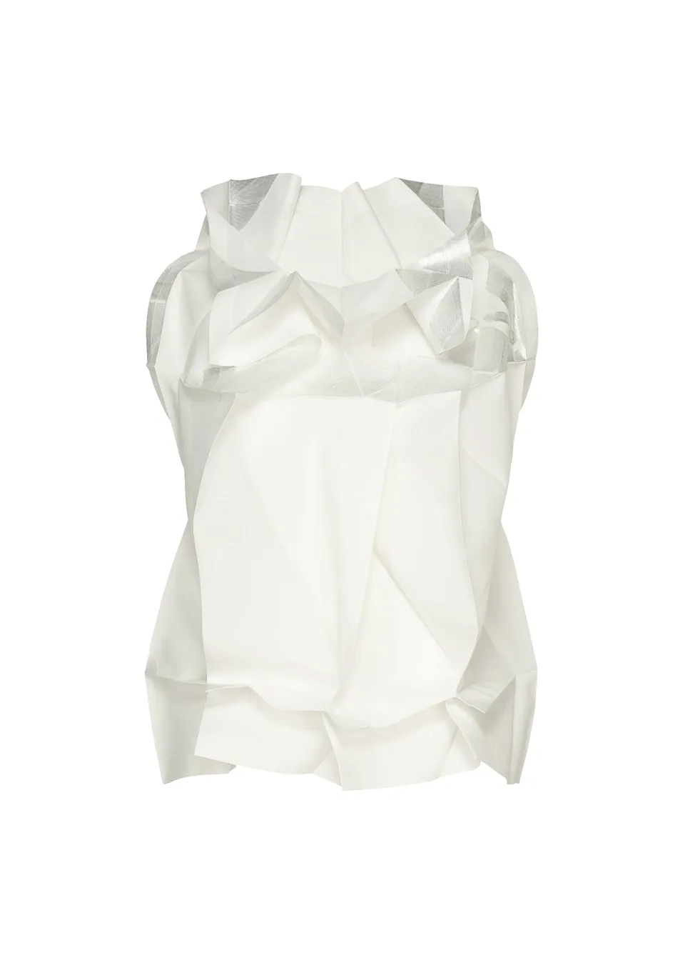 Issey Miyake 132 5 No.10 top bílý 3
