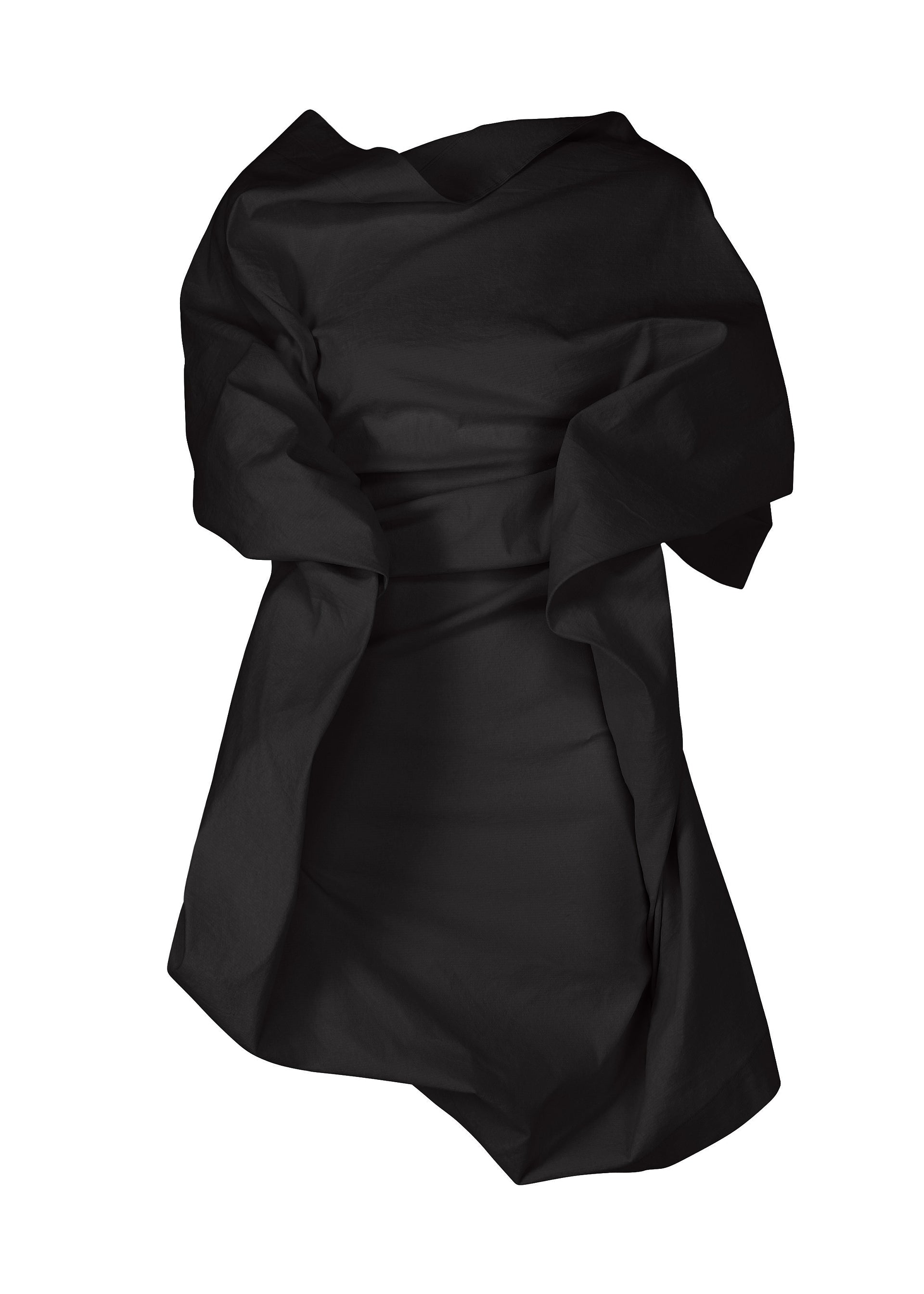 Issey Miyake Concealed tunika bílá 2 washi bavlna