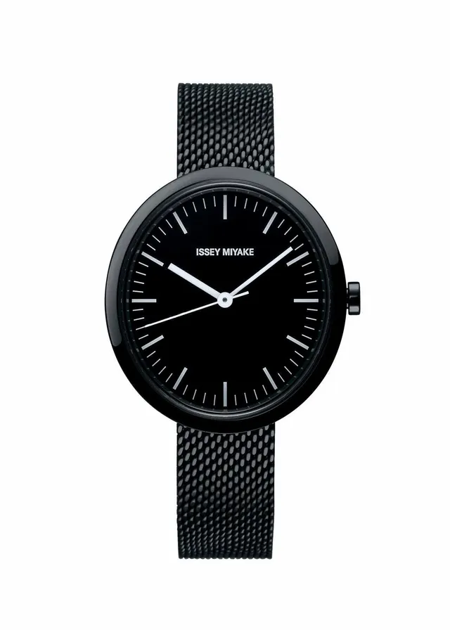 Issey Miyake Ellipse Mini hodinky černé