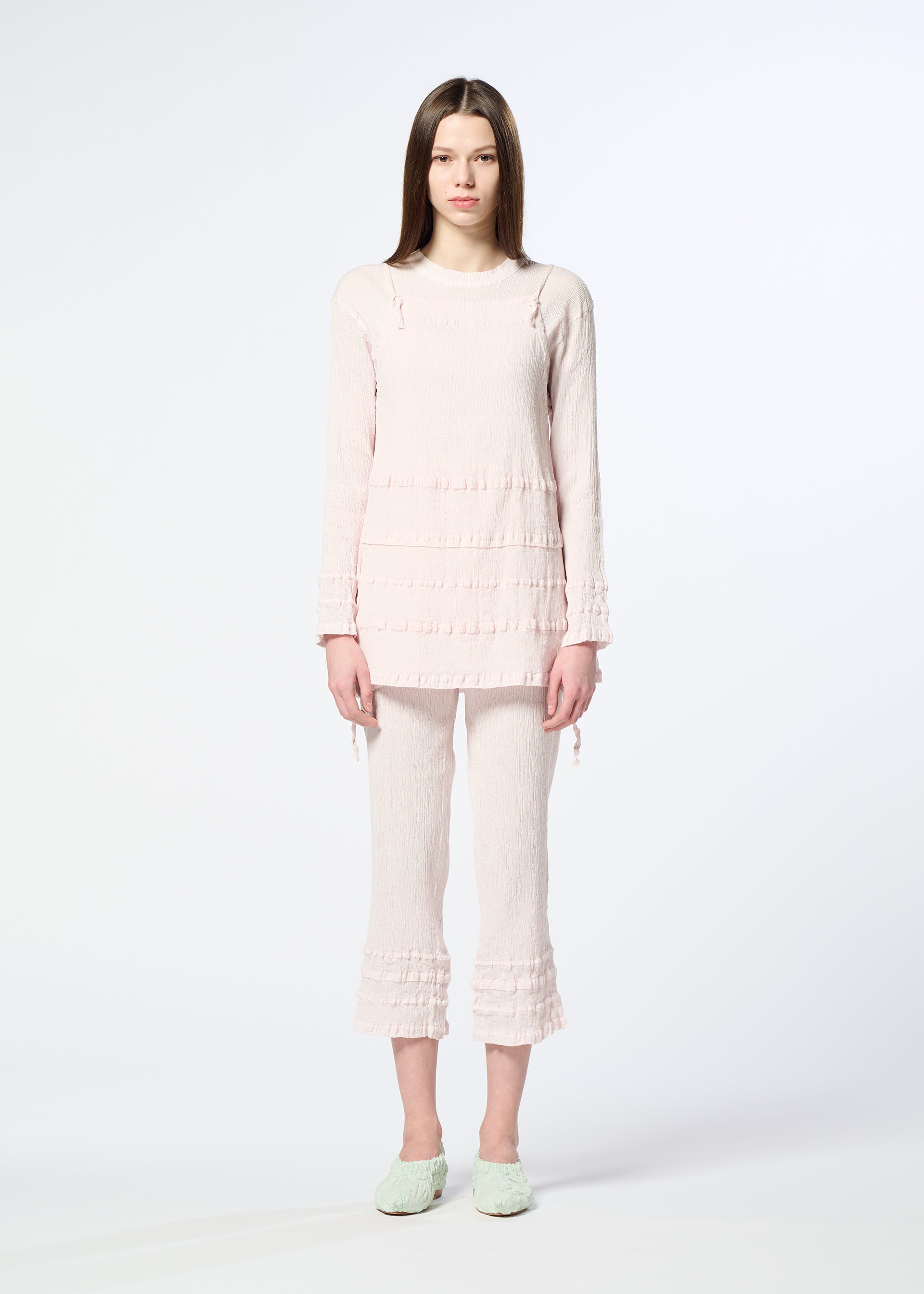 Issey Miyake Kyo Chijimi Tsuchikabe top Black 2 bavlna