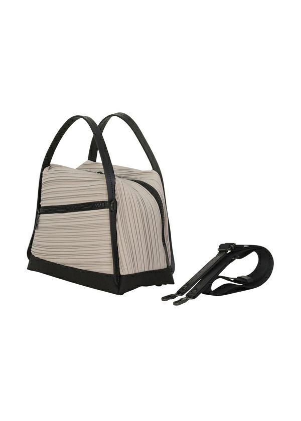 Issey Miyake Pleats Please Bias Pleats Bag kabelka světle šedá plisovaná