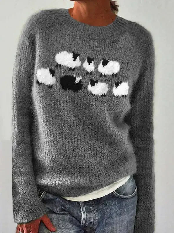 Norielle Fair Isle pletený svetr žlutá lodičkový výstřih