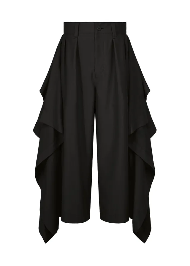 Issey Miyake IM Men Breeze Drape kalhoty Black 2