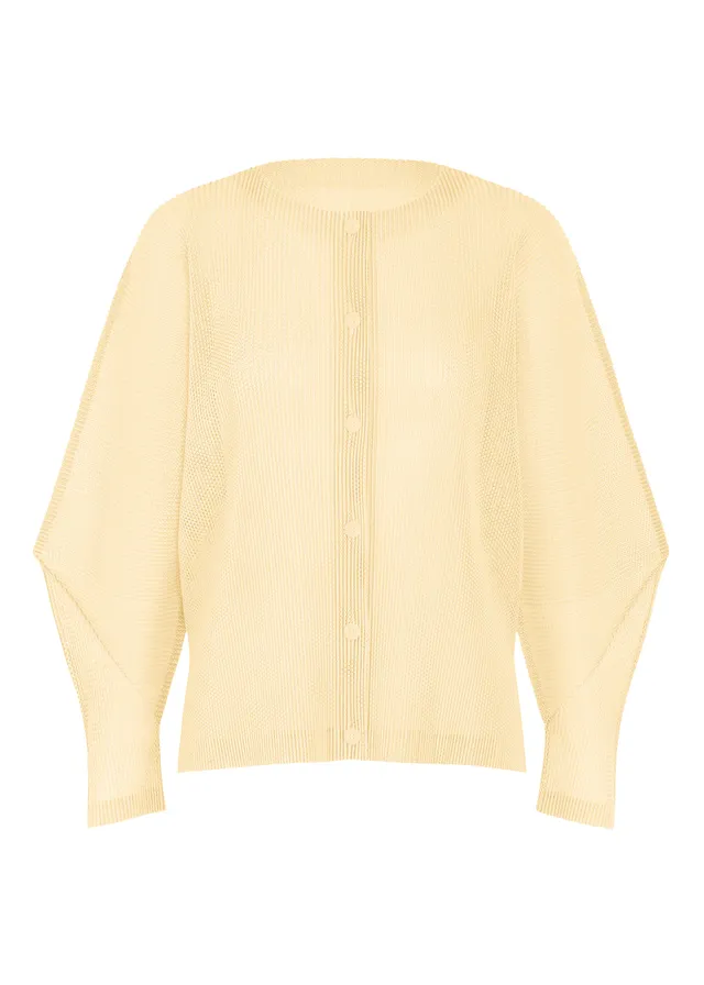 Issey Miyake Tatami August kardigan bílý síťovaný