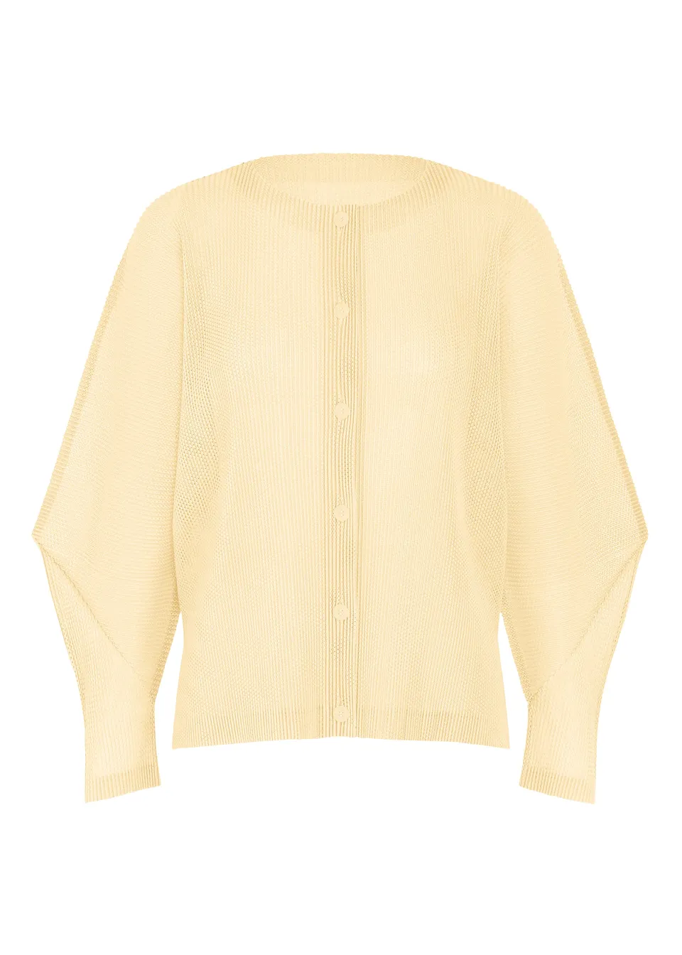 Issey Miyake Tatami August kardigan bílý síťovaný