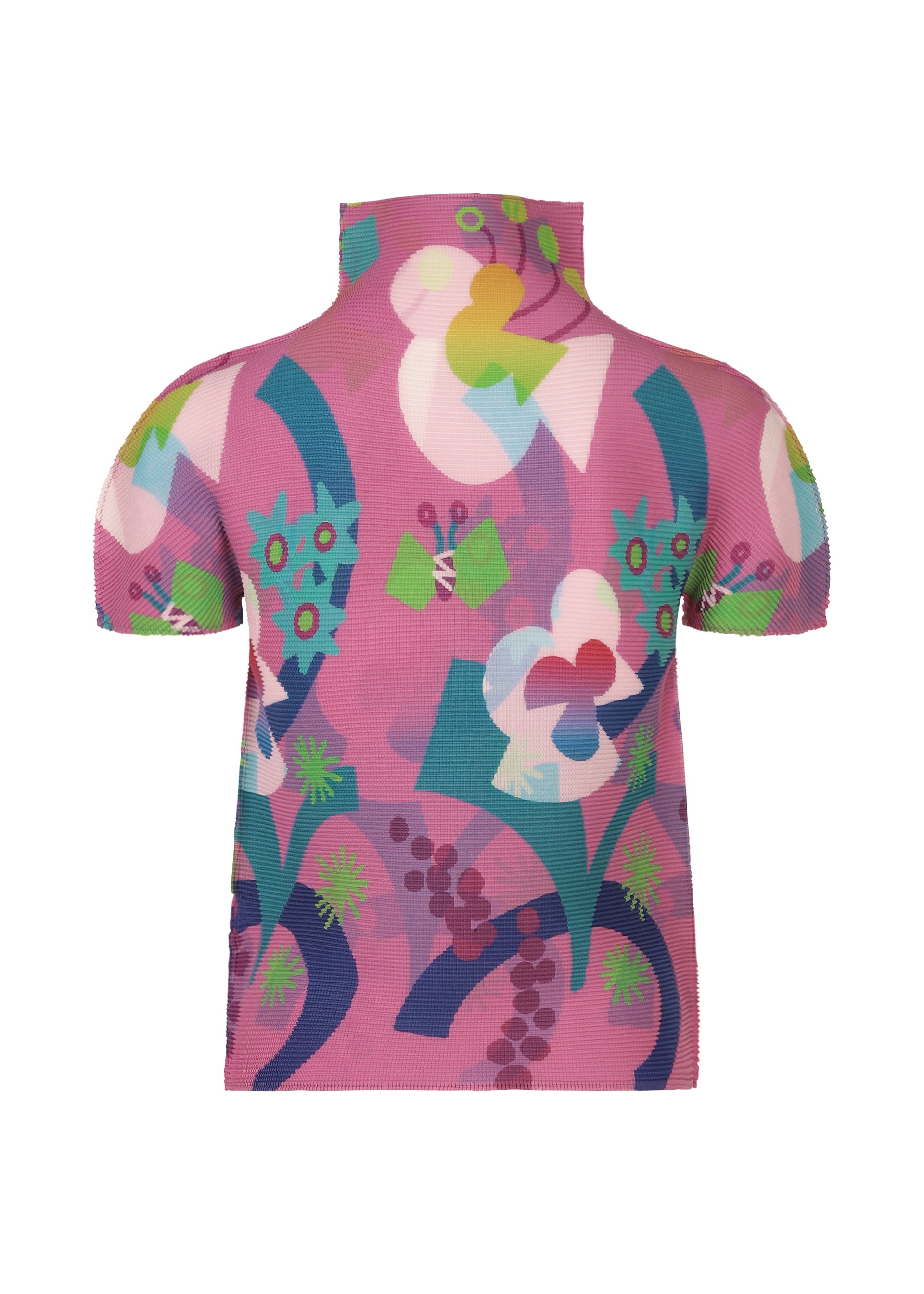me Issey Miyake Flower Dome top PINK-HUED streč