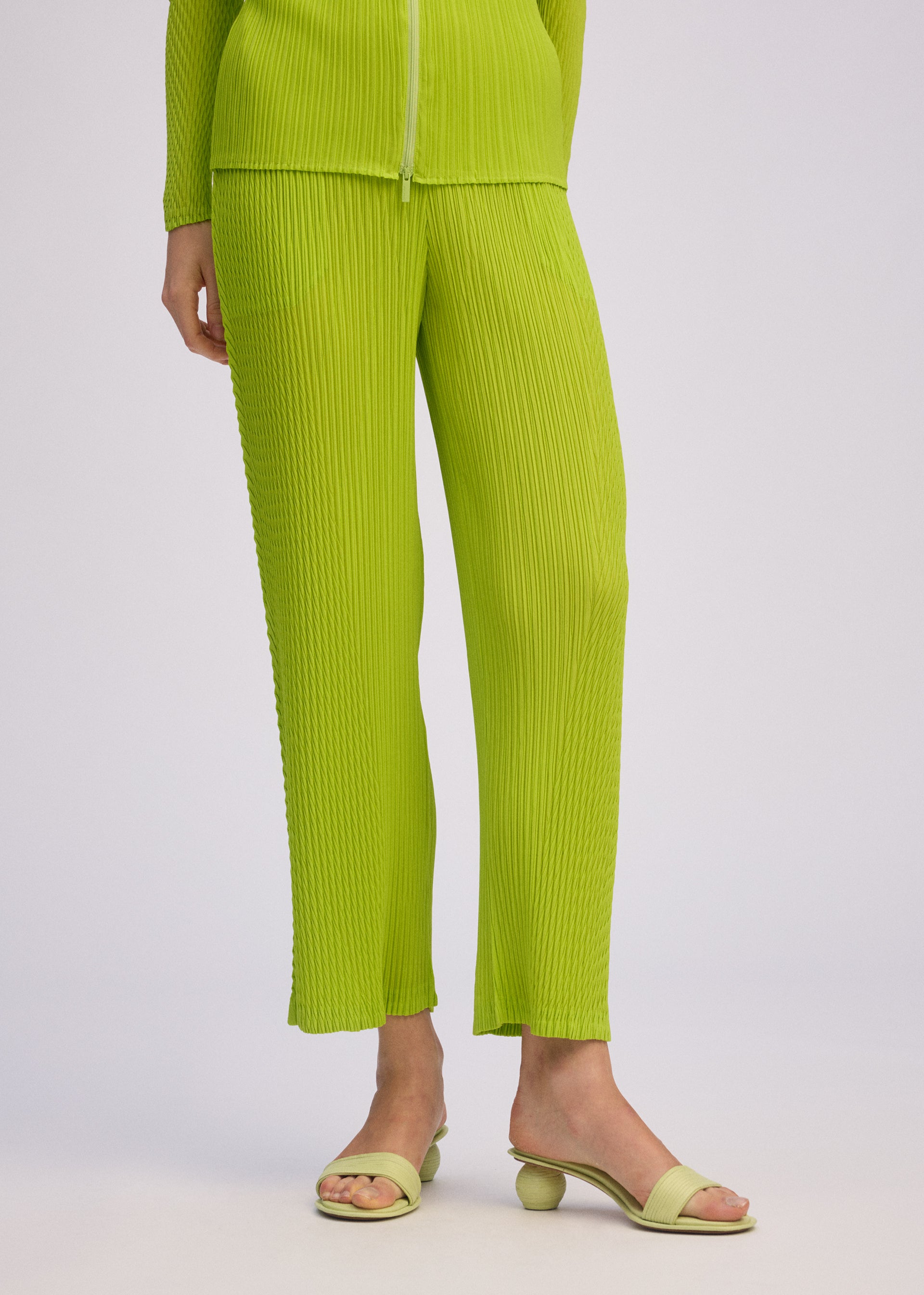 Issey Miyake Box Shoulder Pleats kalhoty černá sklady
