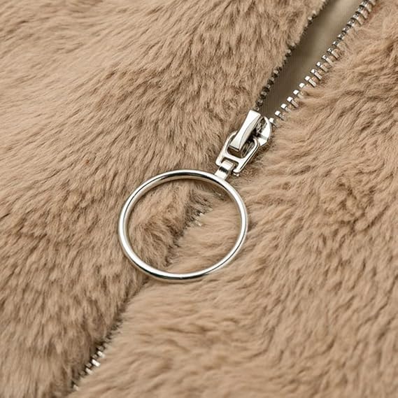Norielle Sherpa teddy bunda hnědá teplá na zip