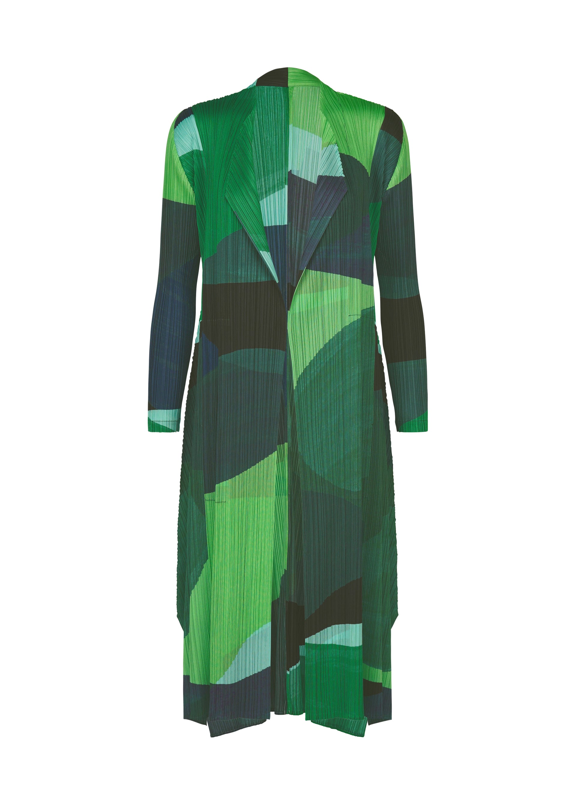 Issey Miyake Orbit dlouhý kabát žlutá vel. 3