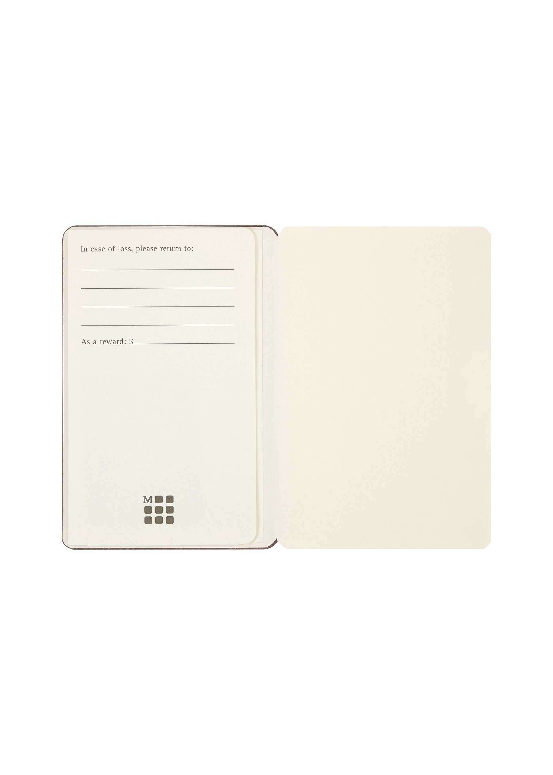 Issey Miyake Note-a-Note zápisník earth brown s pouzdrem