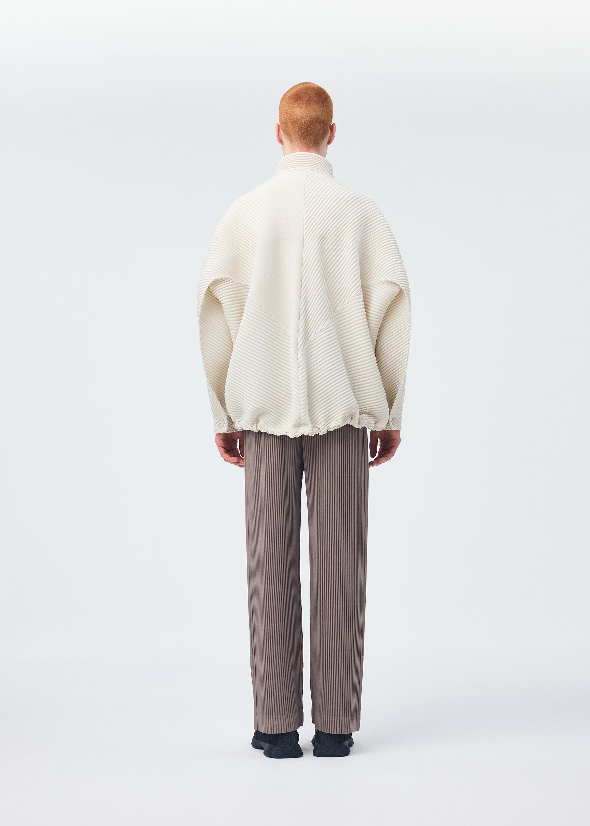 Issey Miyake Monthly September kalhoty bílá polyester