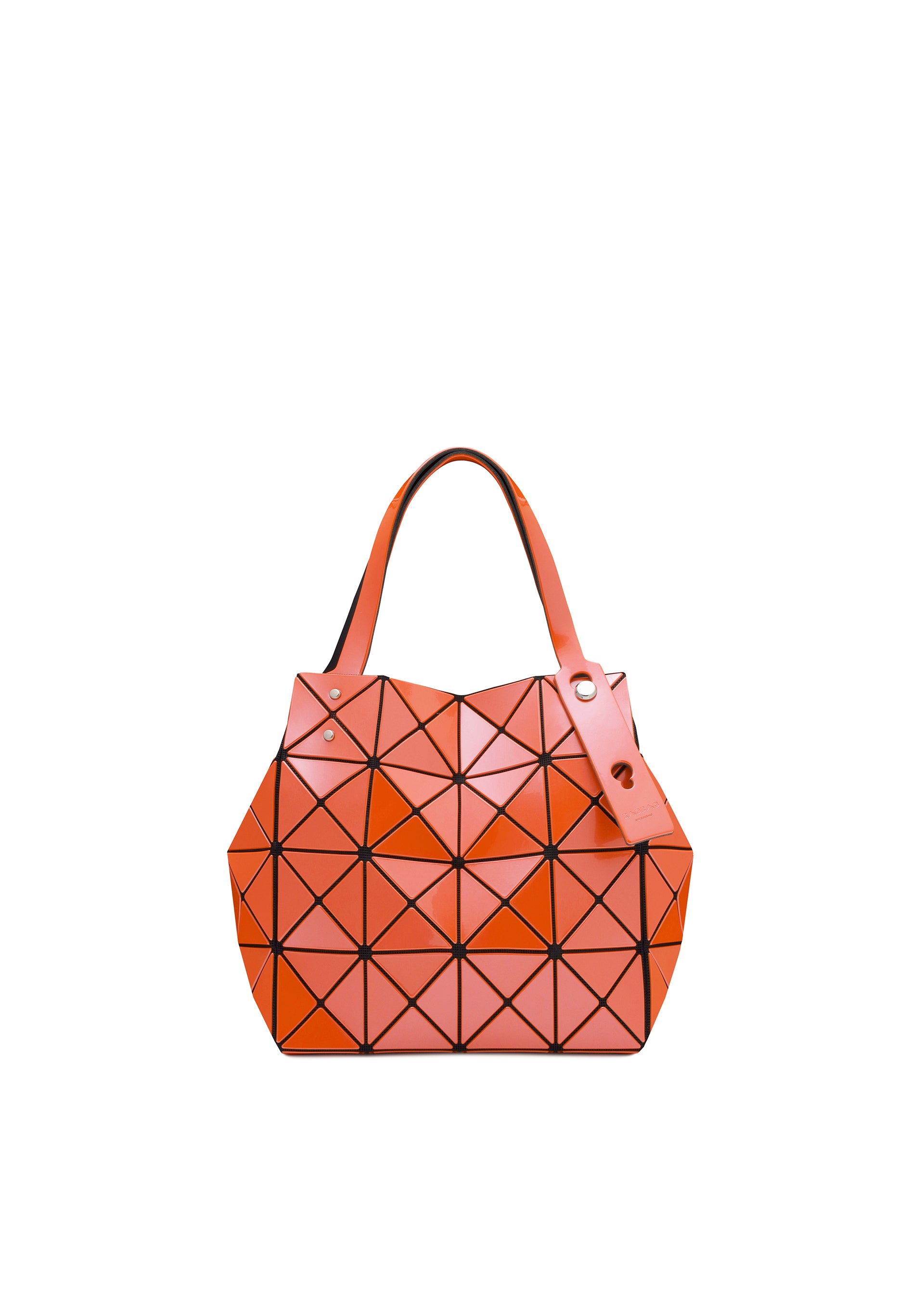 Issey Miyake Carat kabelka šedá metalická skládaná