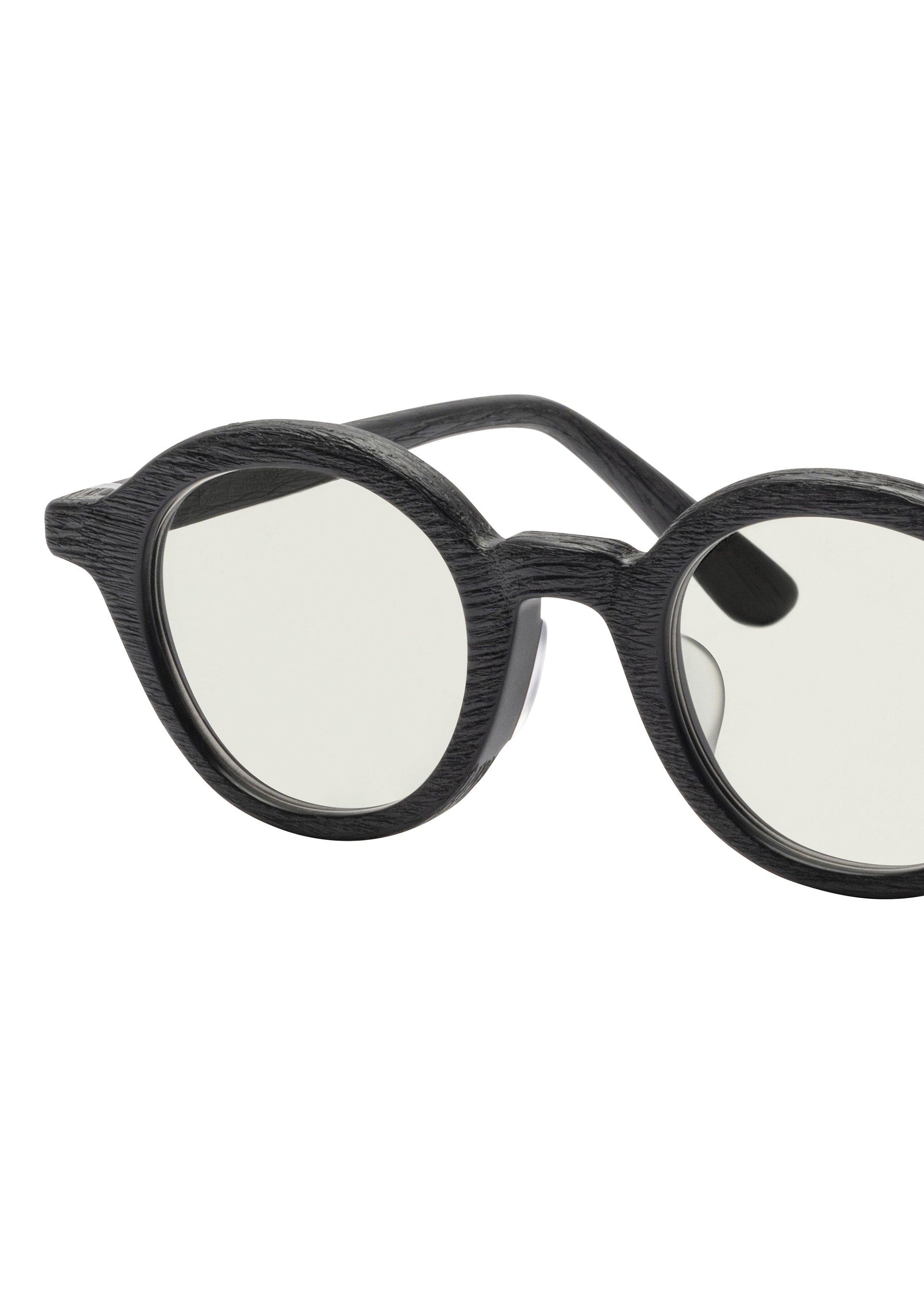 Issey Miyake Eyes Wood-Round sluneční brýle černé