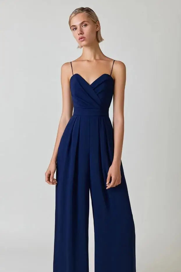 Norielle černý bustier overal široké nohavice S