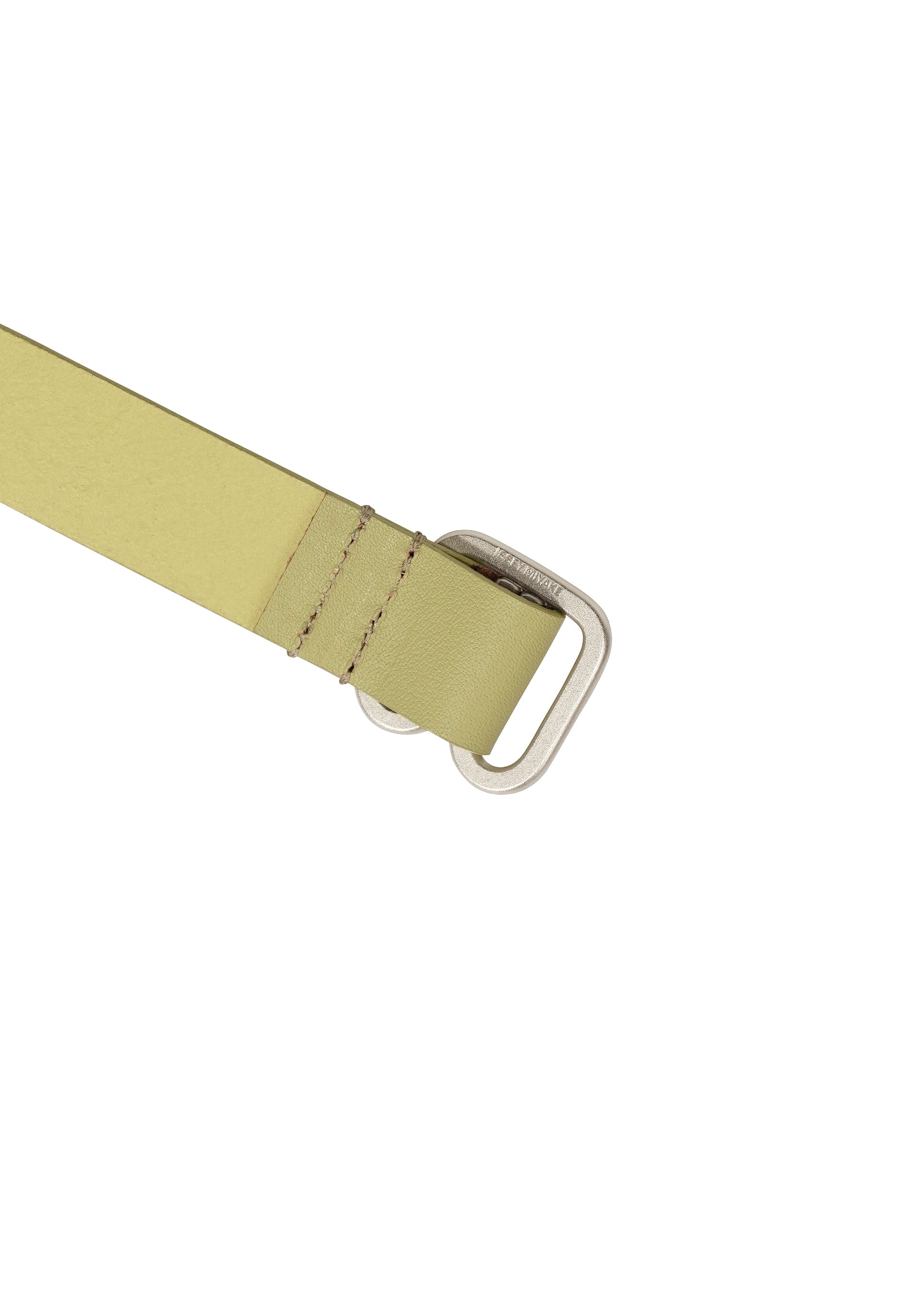 Issey Miyake Solid Leather Belt pásek černý kožený