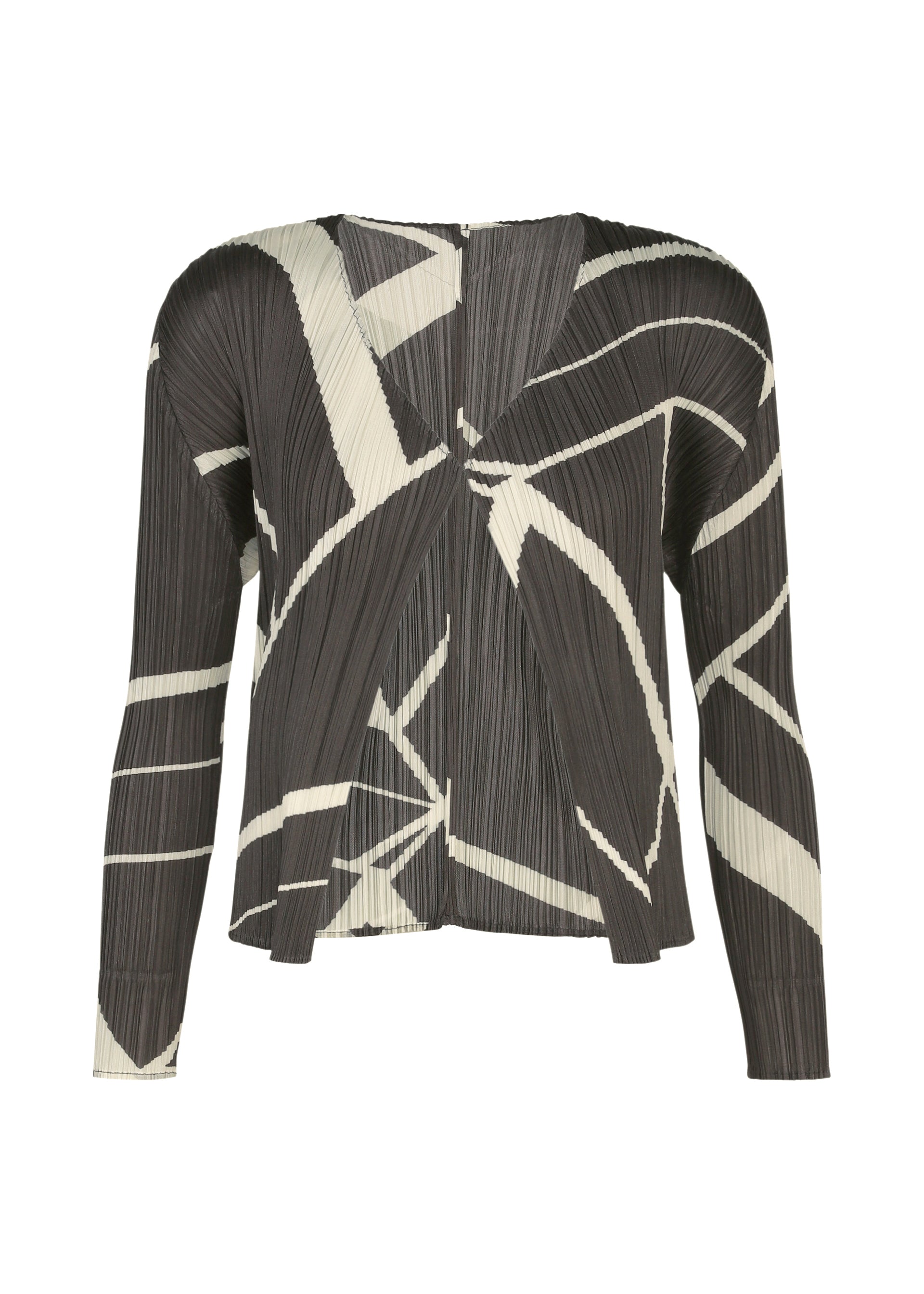 Issey Miyake Fold Line kardigan bílá 3