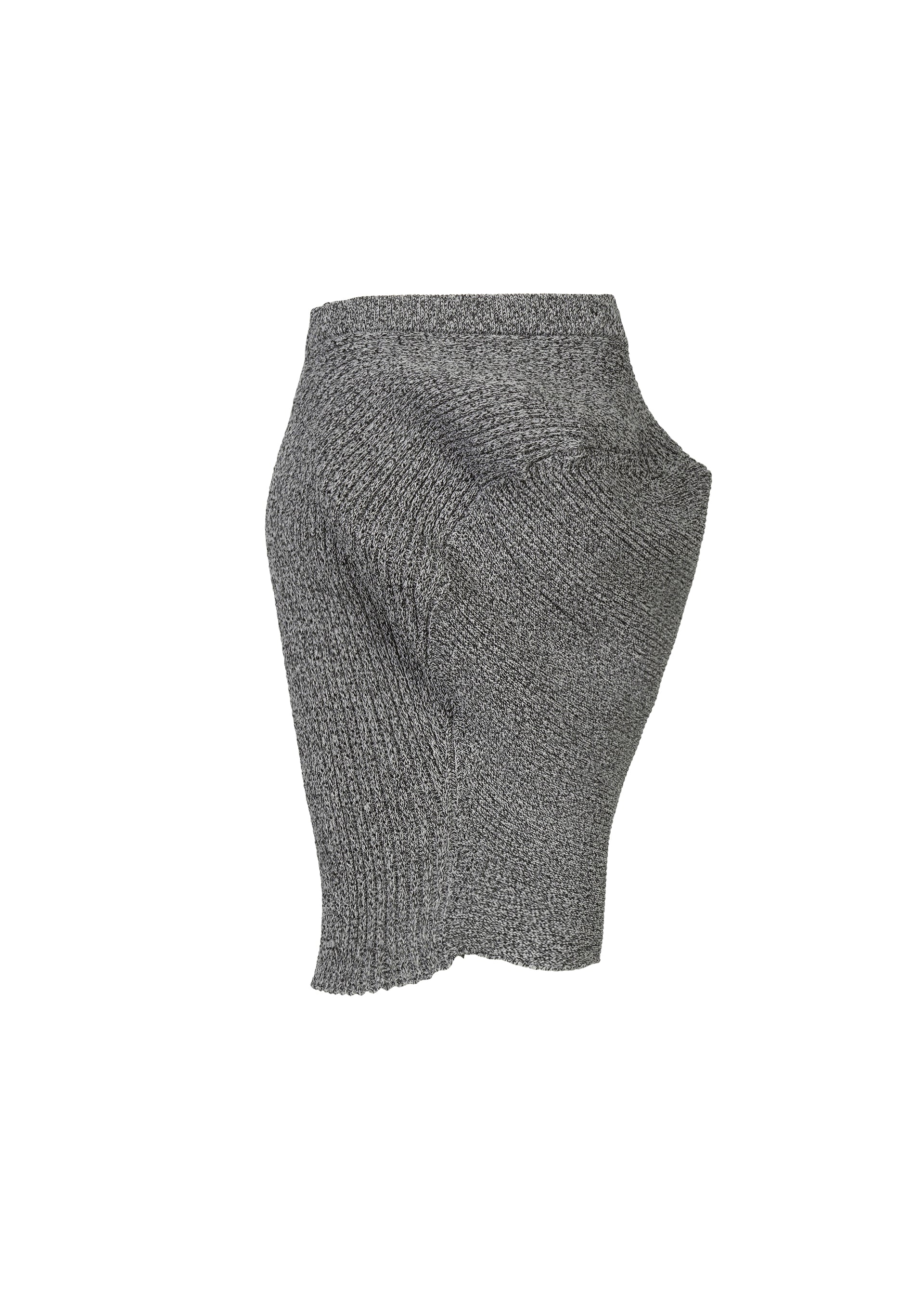 Issey Miyake Found Stone pletená minisukně off-white