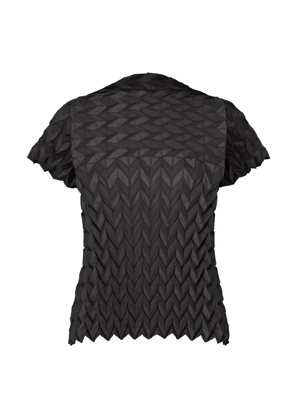 Issey Miyake Type-O 009 top s krátkým rukávem Black