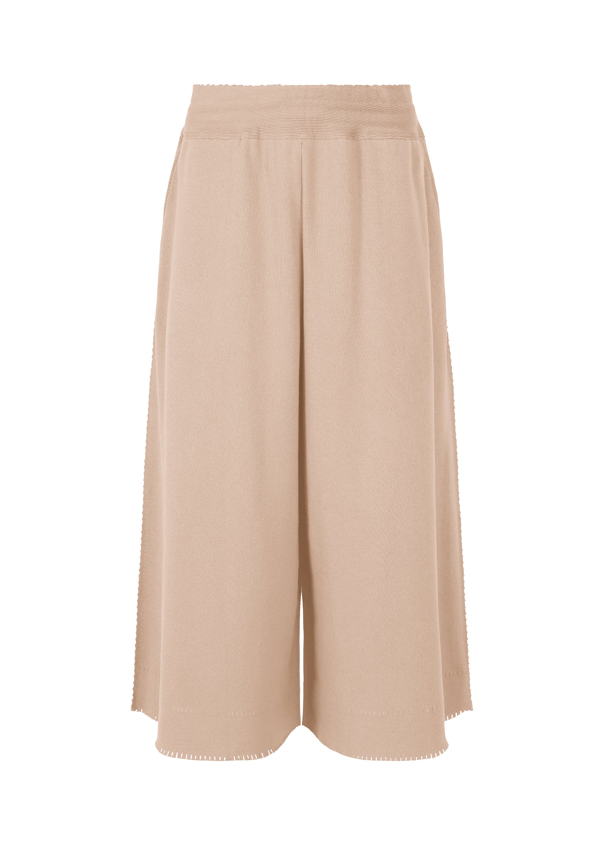 Issey Miyake TYPE-A 003 pletené široké kalhoty světle šedé