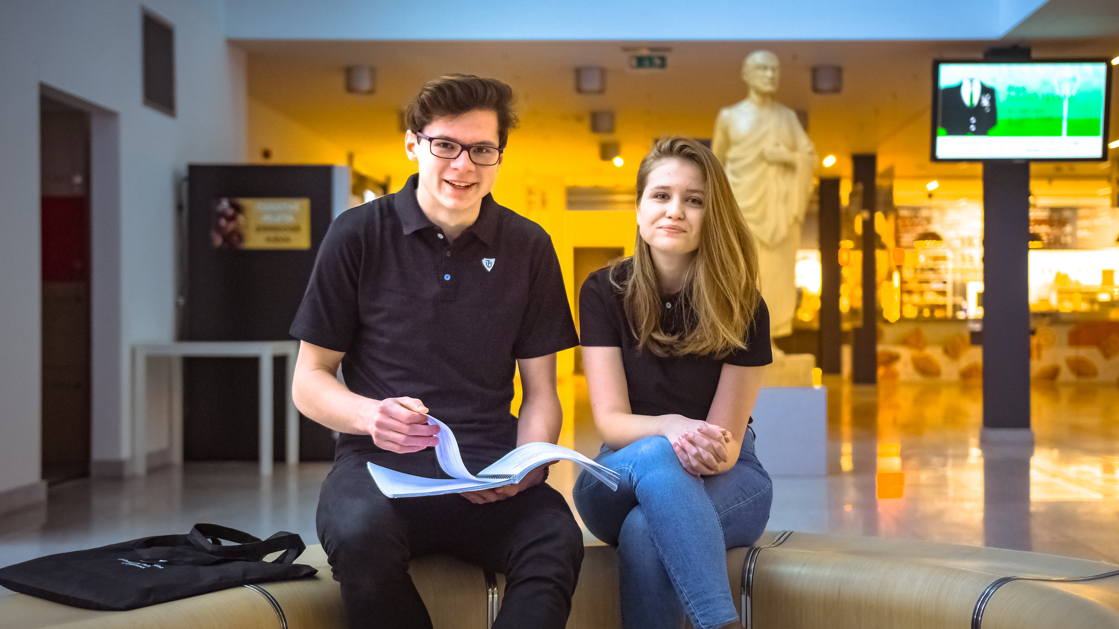 UPoint UniWearCity Polo UWC tričko černé dámské