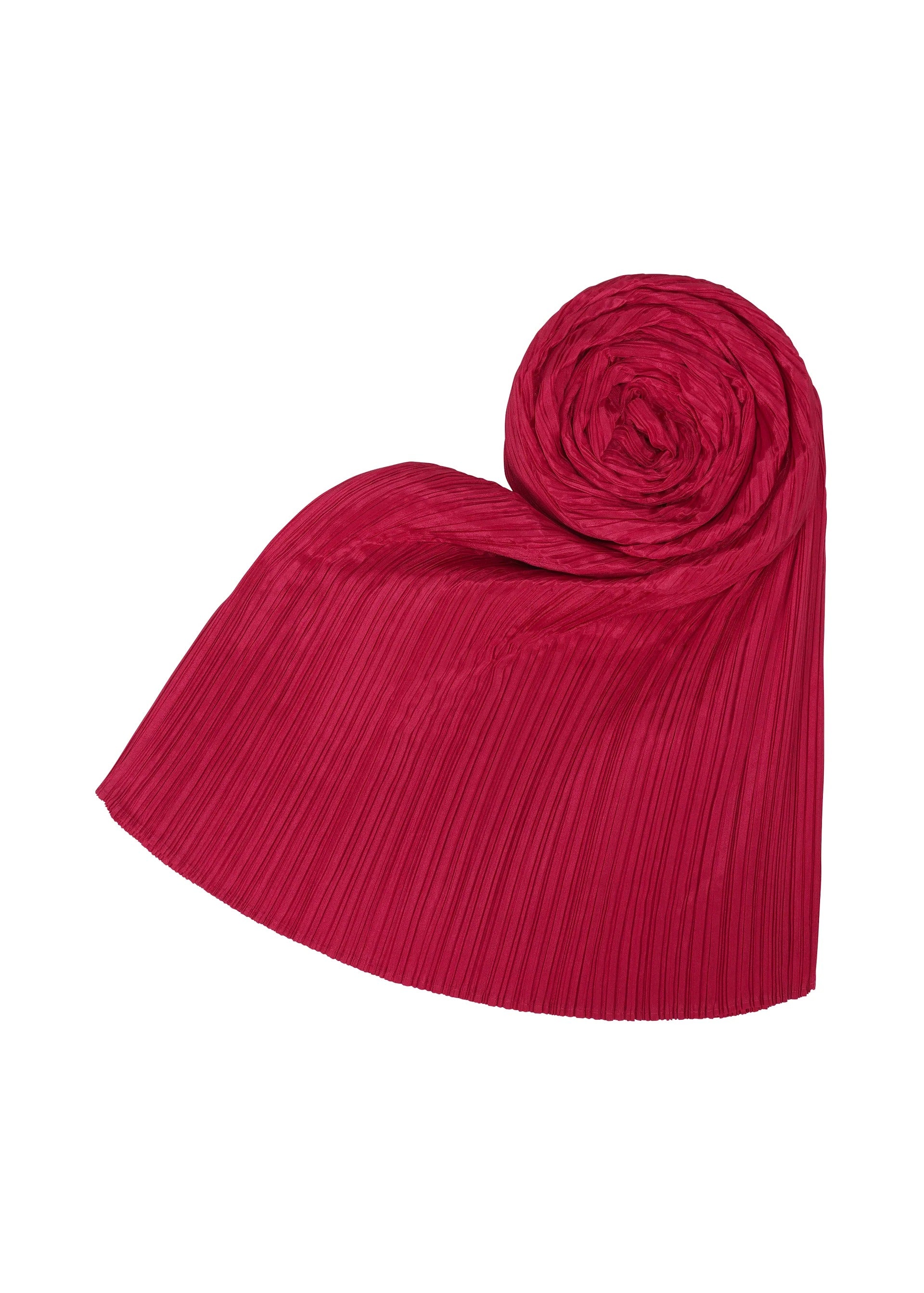 Pleats Please Issey Miyake Colorful Madame-T štóla karmín