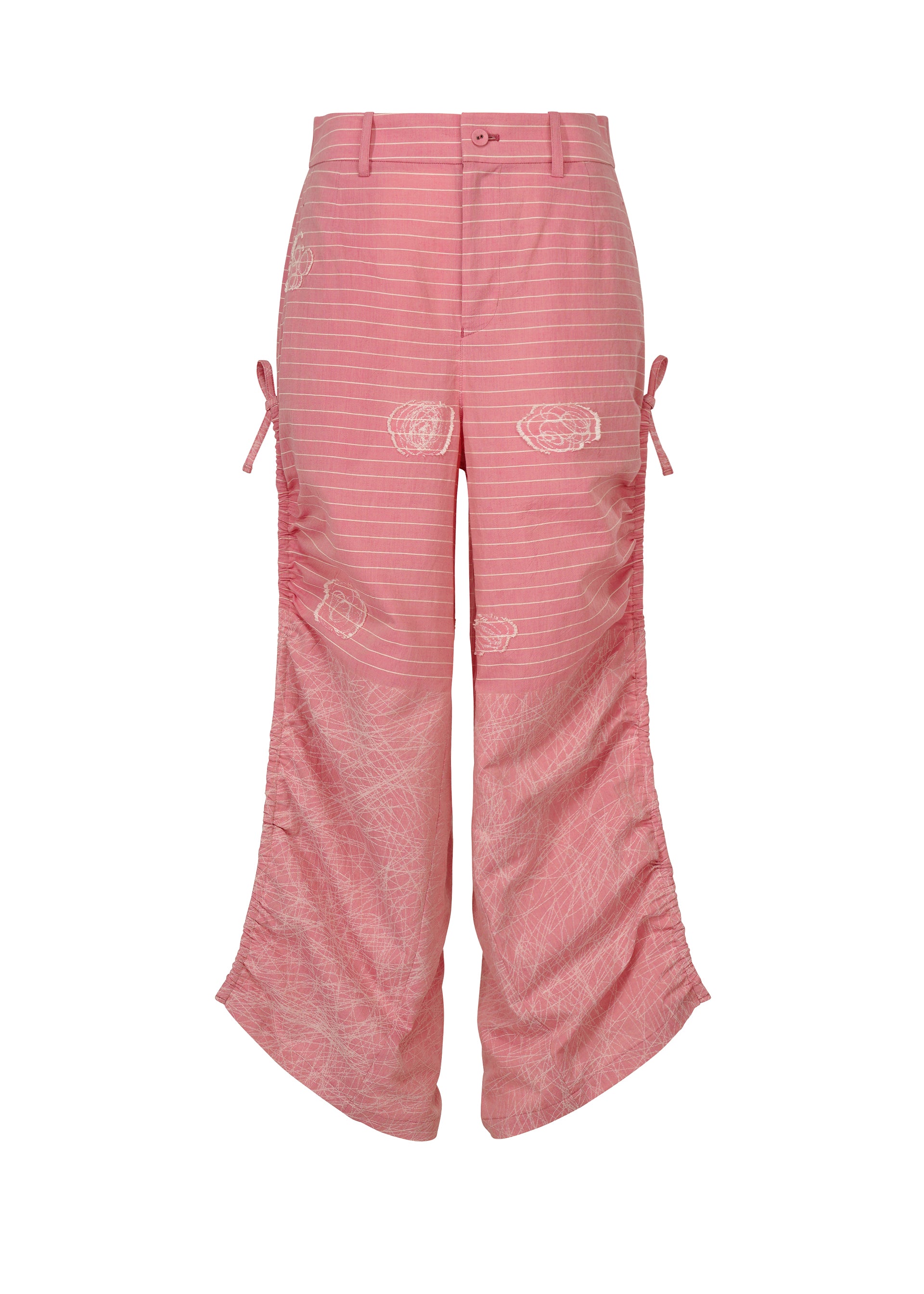 Issey Miyake One Stroke Draw široké kalhoty černé