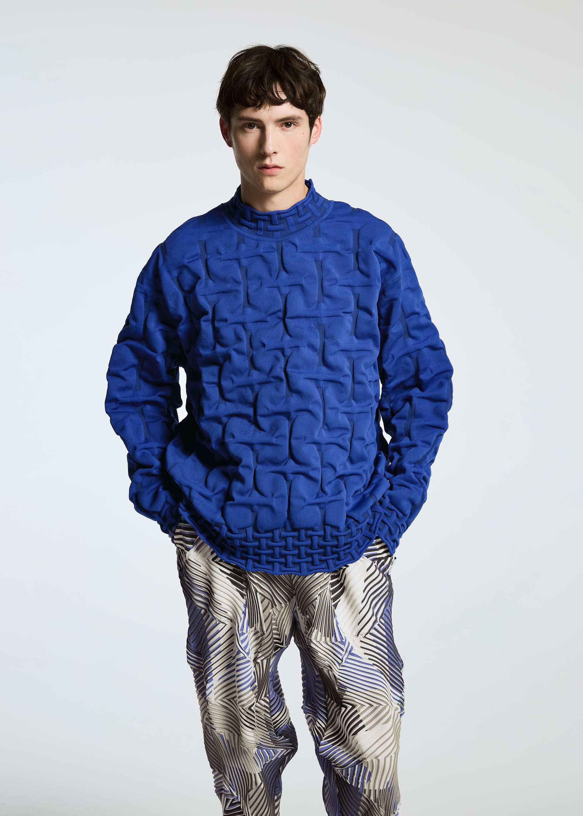 Issey Miyake Type-P 002 plisované kalhoty červené vel. 2