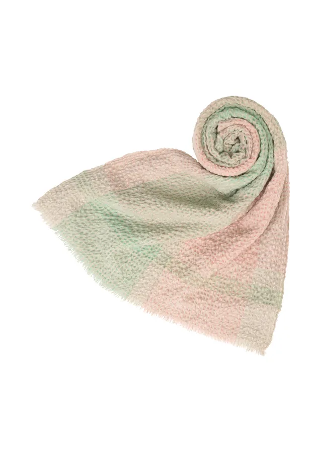 Issey Miyake Bumpy Wool štola šedá kašmír