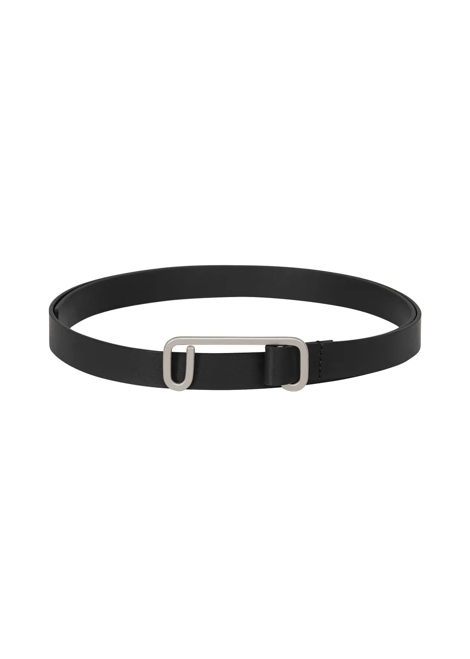 Issey Miyake Solid Leather Belt pásek Black kožený
