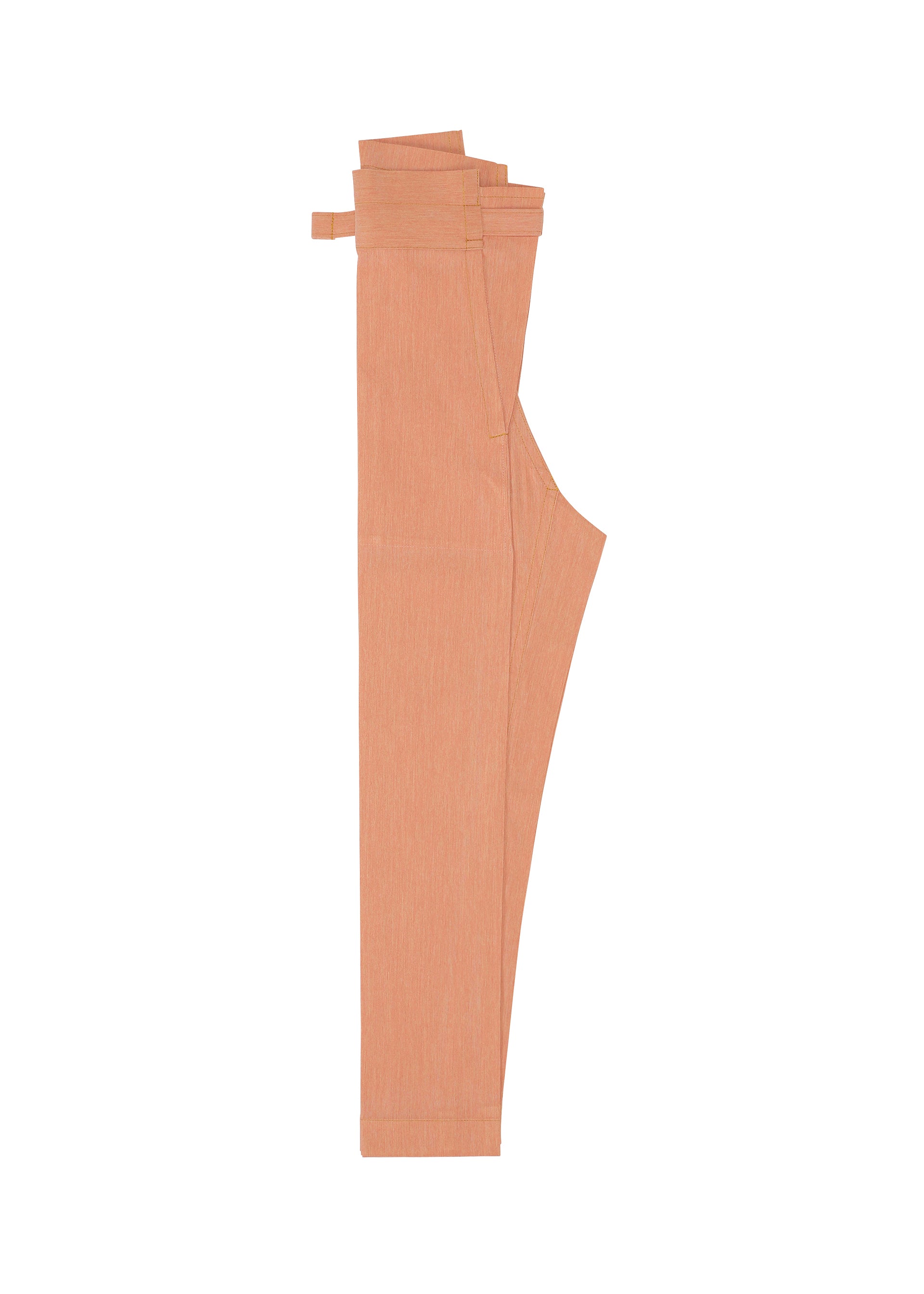 Issey Miyake Flat Denim Seasonal kalhoty salmon pink