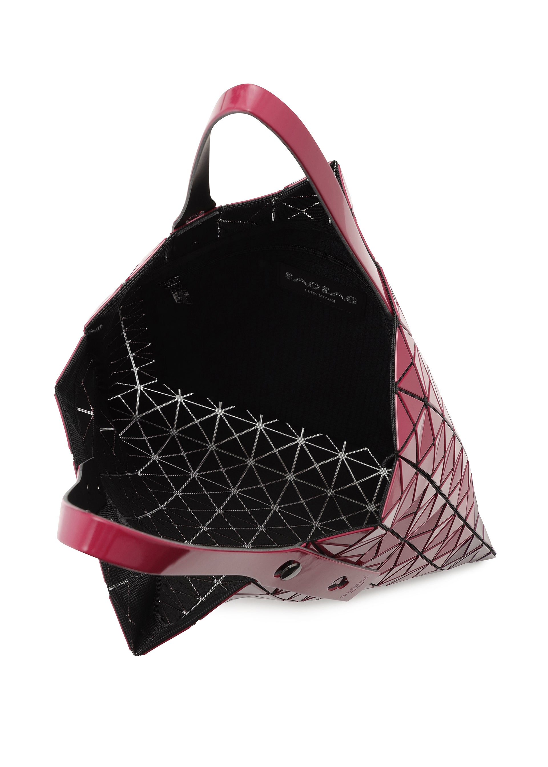 Issey Miyake Prism Bi-Color tote tmavě šedá s černou A4