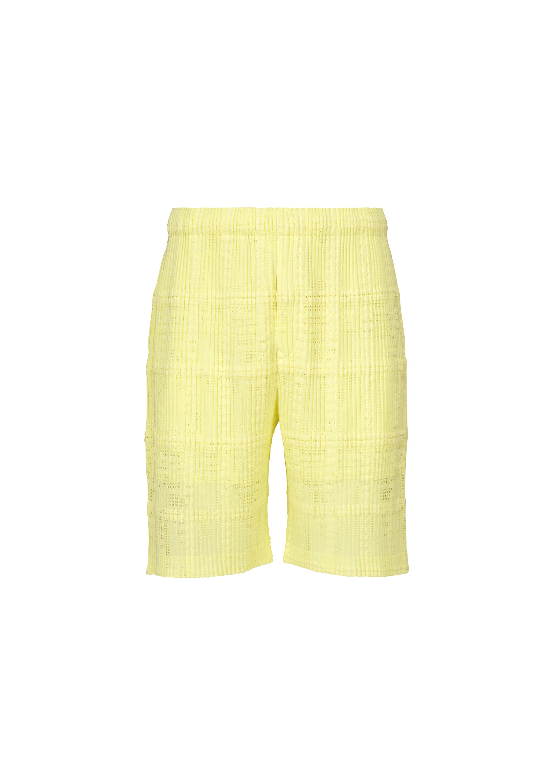 Homme Plissé Issey Miyake Lace Grid kraťasy bílé