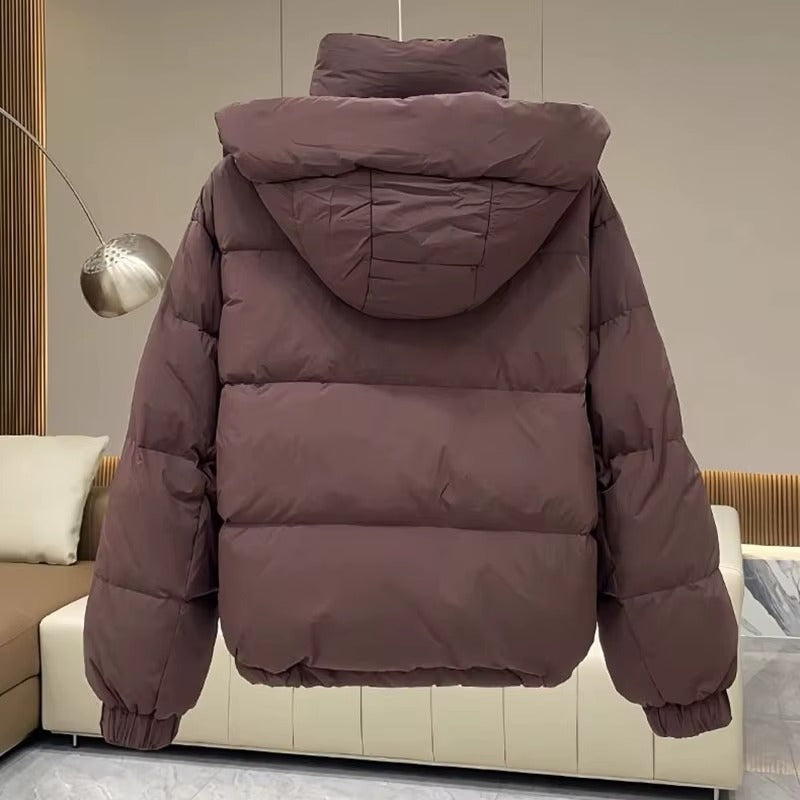Norielle dámská krátká bunda s kapucí růžová