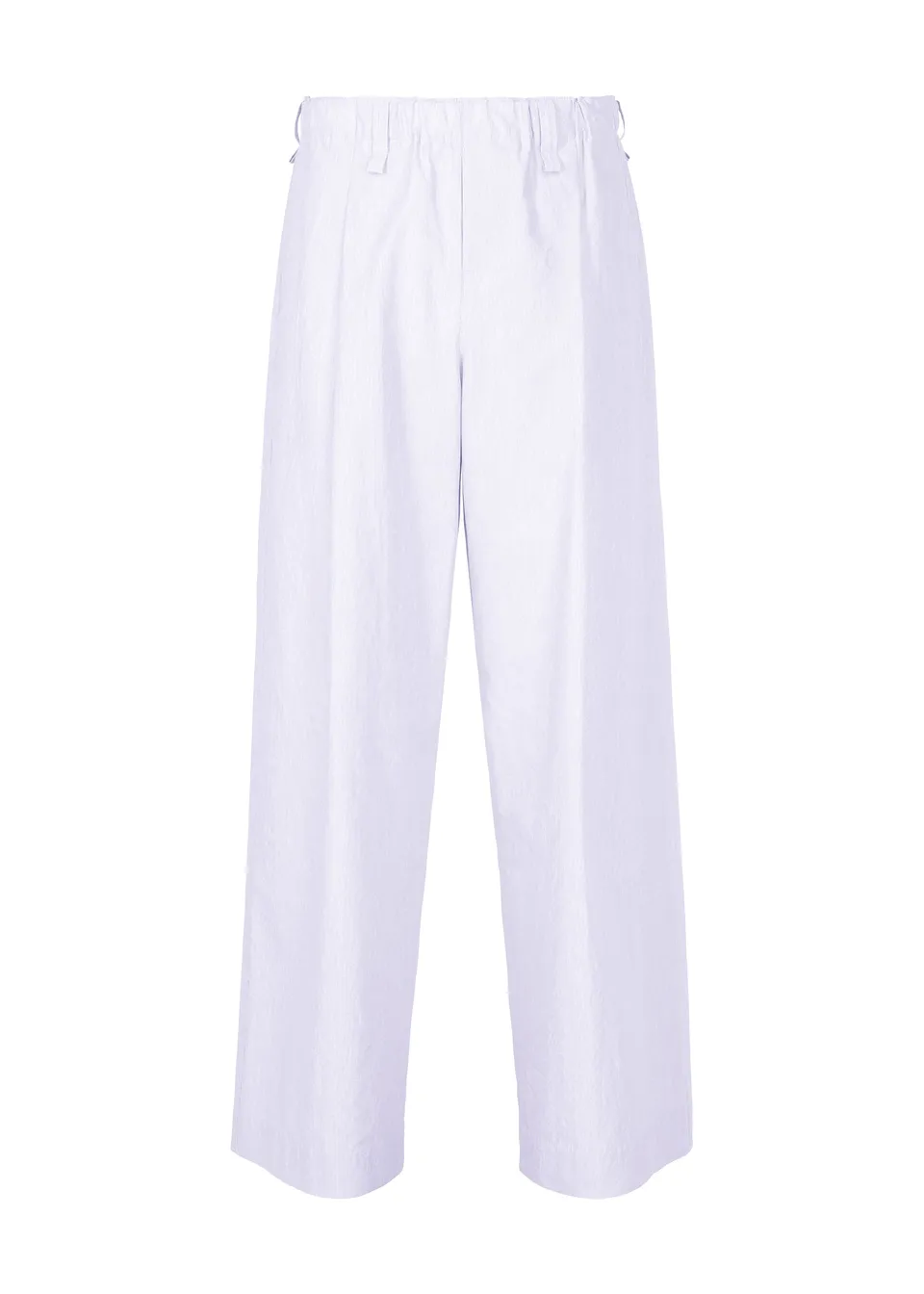 Homme Plissé Issey Miyake Freshen kalhoty White široké plisované