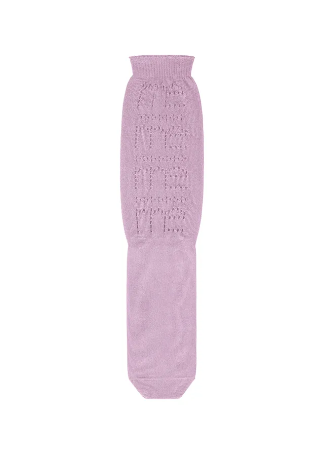 Issey Miyake Me Lace Socks ponožky lila krajkové