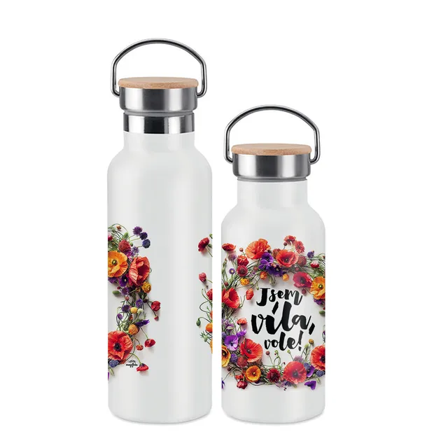 Magifešn Jsem víla vole termoska maková nerez 500 ml
