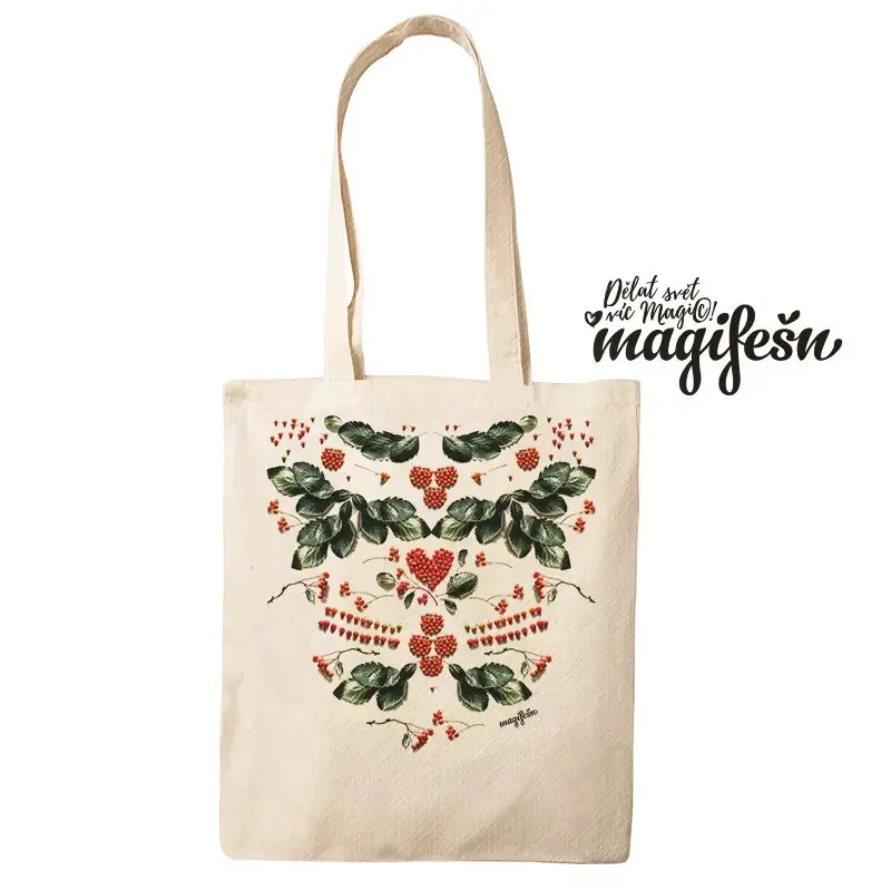 Magifešn Medium Jeřabinový folklór taška recyklovaná