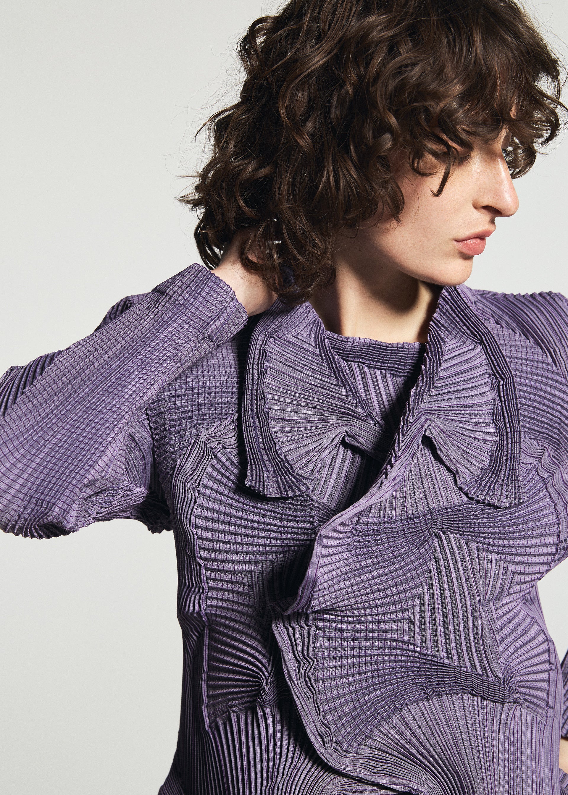 Issey Miyake TYPE-O 003-1 bunda pink skládaná
