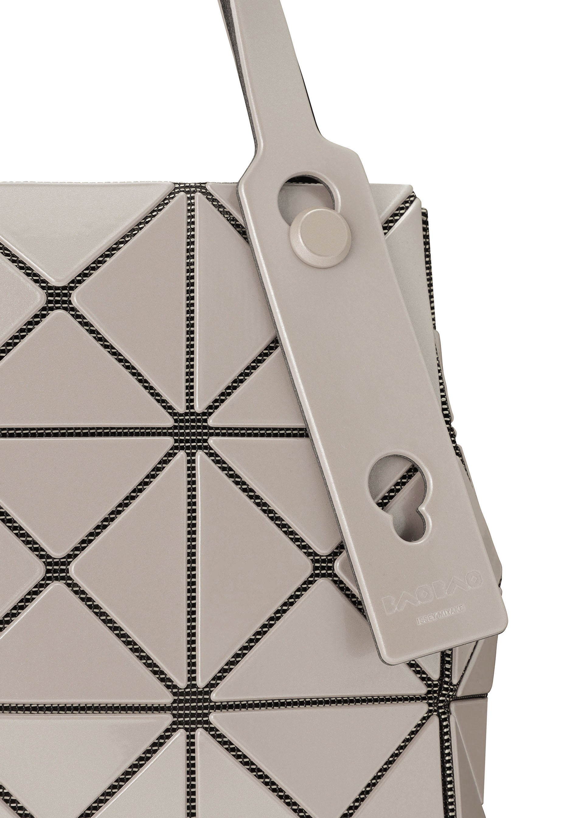 Issey Miyake Carat kabelka White Beige metalická