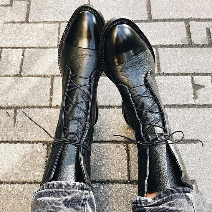 Norielle elegantní šněrovací kotníkové boty černé