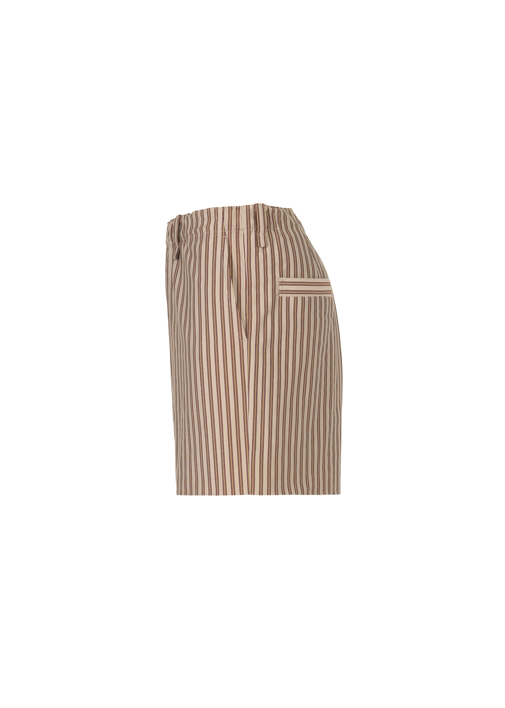 Homme Plissé Issey Miyake Stripe Jersey kraťasy hnědé